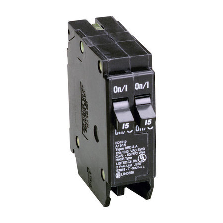 EATON CUTLER-HAMMER Circuit Breaker, BD Series 15A, 1 Pole, 120V AC BD1515